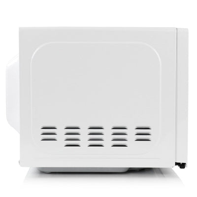 0.7 Cu Ft 700 Watt LED Digital Microwave Oven in White with Child Safety Lock