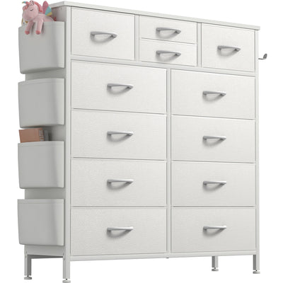 12 Drawer Dresser Fabric Tall Dressers for Bedroom Chest of Drawers