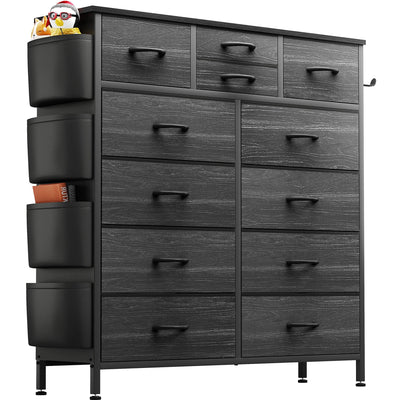 12 Drawer Dresser Fabric Tall Dressers for Bedroom Chest of Drawers