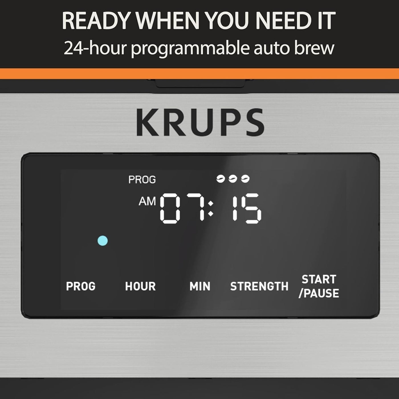 14-Cup Programmable Coffee Maker, Stainless Carafe, 3 Brew Strengths, 24H Timer, 4H Keep Warm