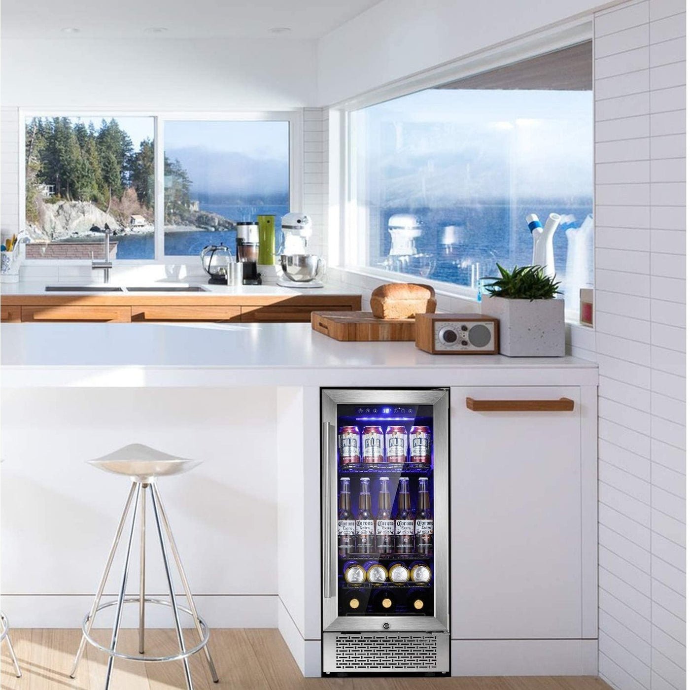 15 Inch Beverage Refrigerator - 22.76D x 14.96W x 34.25H