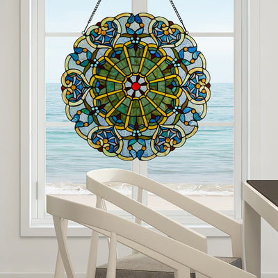 22 H Victorian Stained Glass Window Panel by River of Goods