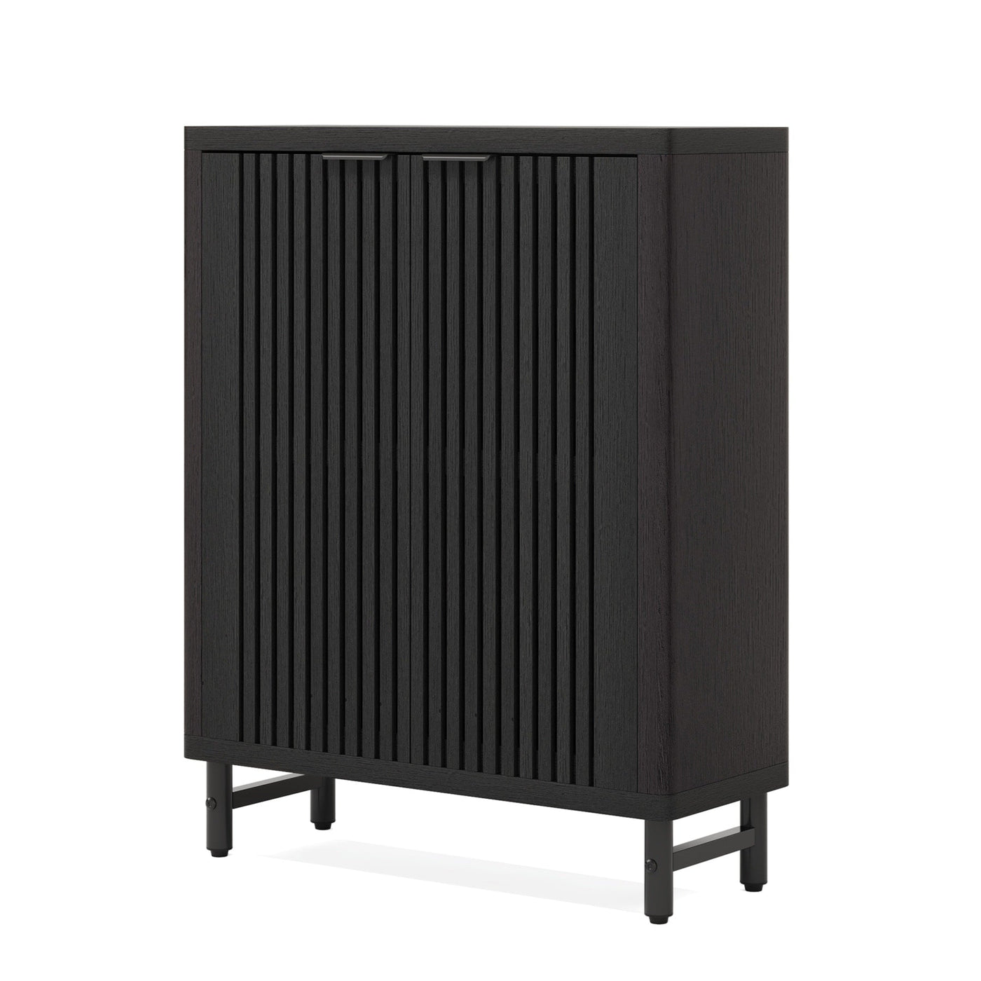 24 Pairs Shoe Storage Cabinet with Door for Entryway Living Room