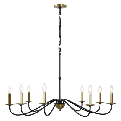 34.75 6-Light Iron LED Chandelier, by JONATHAN Y