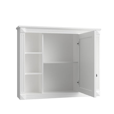 36'' Modern Bathroom Vanity with Top Sink and Mirror Cabinet,2 Doors and 2 Drawers