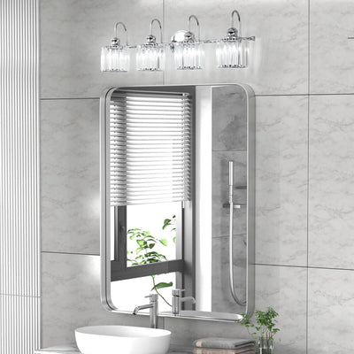 Chrome/ Black/ Gold Modern Over Mirror Crystal Bathroom Restroom Wall Lighting Fixtures Bath Lights Vanity Light