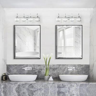 Chrome/ Black/ Gold Modern Over Mirror Crystal Bathroom Restroom Wall Lighting Fixtures Bath Lights Vanity Light