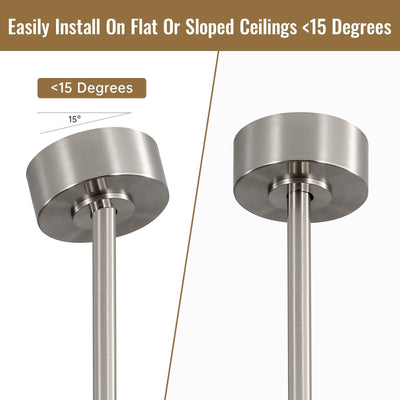 48 and 52 Integrated LED Ceiling Fan with Light and Remote, Reversible DC Motor