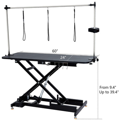 60 Hydraulic Dog Grooming Table Height Adjustable