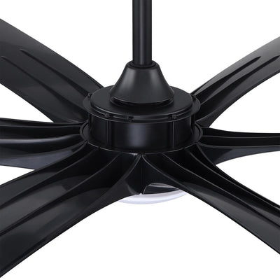 72-inch Driftwood 6-Blade Large DC Ceiling Fan with Light and Remote