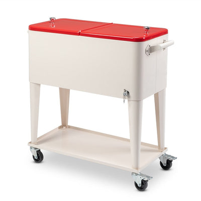 80QT Iron Spray Cooler with Shelf