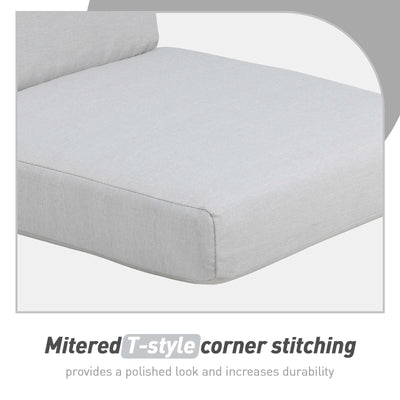 Aoodor Patio High Back Chair Cushions Set of 4, 46x21x4 Inches(Only Cushions)
