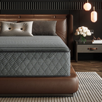 SweDrea 8/12 in. Medium Firm Gel-infused Memory Foam Hybrid Mattress Cooling and Breathable with CertiPUR-US, SGS and OEKO-TEX