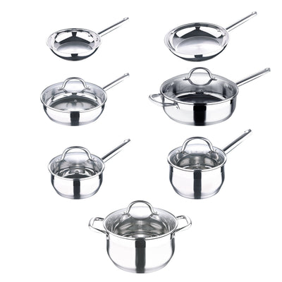 Bergner 12-Piece Stainless Steel Dishwasher Safe Induction Ready Set