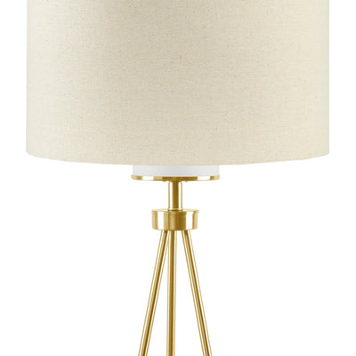 INK+IVY Pacific Metal Tripod Floor Lamp with Glass Shade