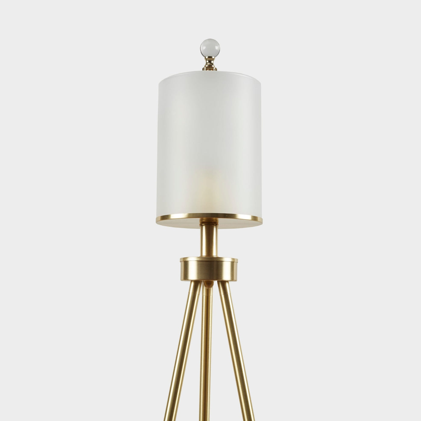 INK+IVY Pacific Metal Tripod Floor Lamp with Glass Shade
