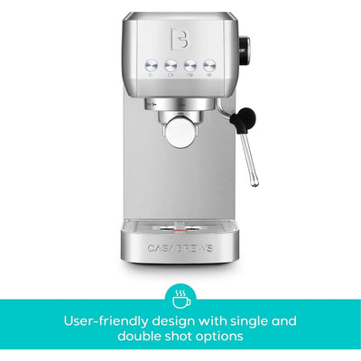 Casabrews 3700E 20 Bar Professional Espresso Machine with Milk Frother - N/A