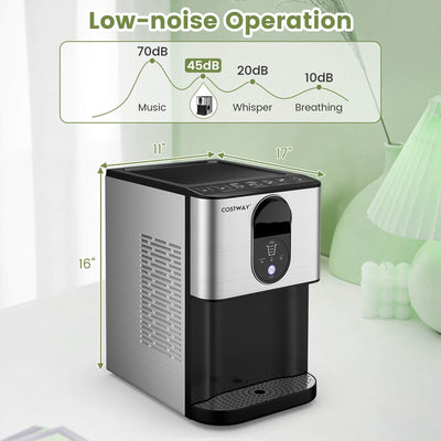 Costway 56 lbs/24 H Pepple Chewable Countertop Ice Maker with - See Details