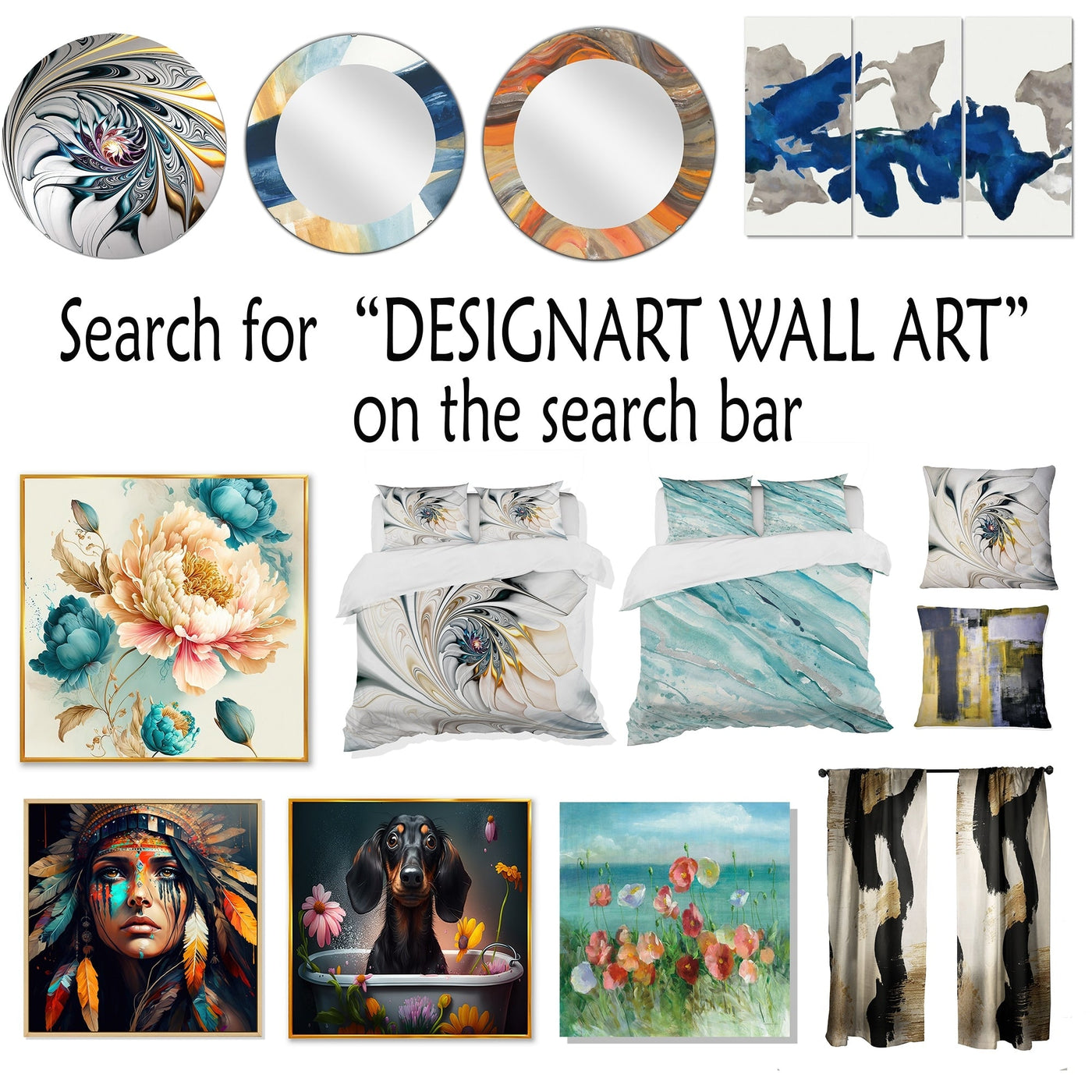 Designart Beige Botanical Impressions III Abstract Botanicals Framed Canvas Art Print