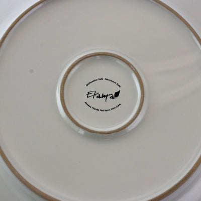 Elama Marketplace Favorites16pc Dinnerware Set in Embossed White