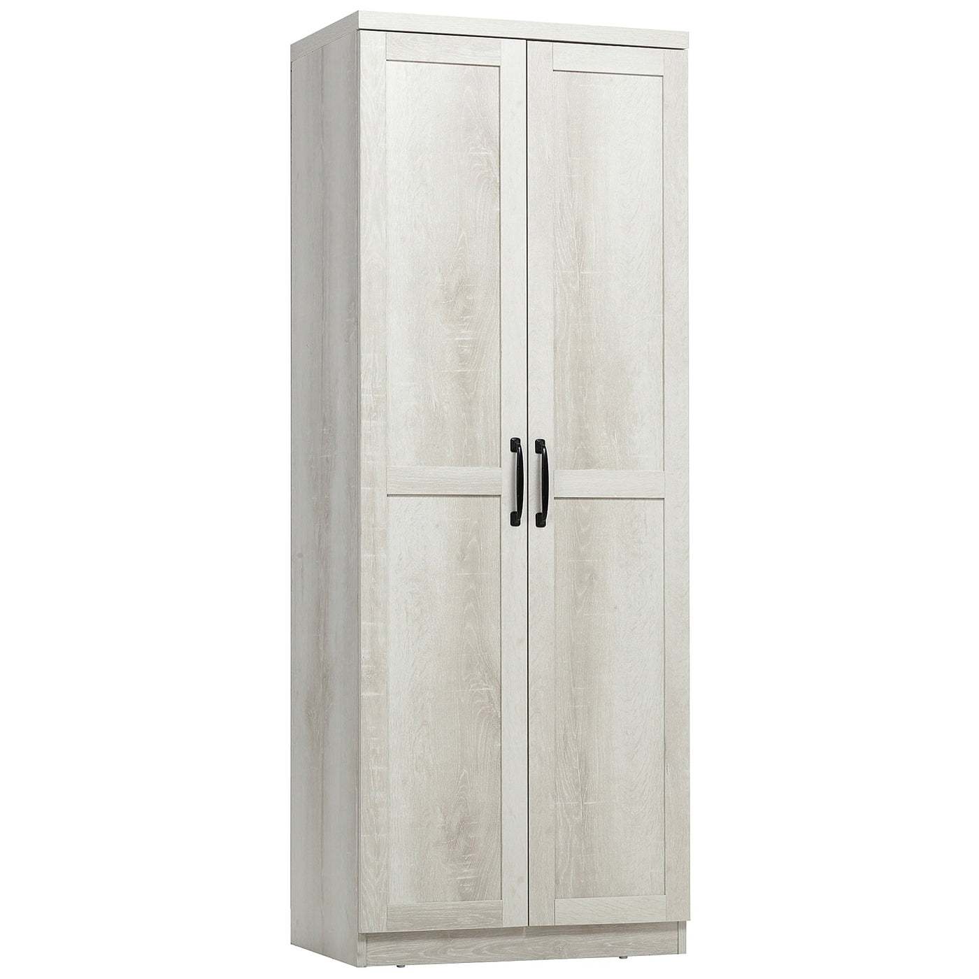HOMCOM 63 2-Door Kitchen Pantry, Freestanding Storage Cabinet with 5-tier Shelving and 2 Adjustable Shelves for Dining Room