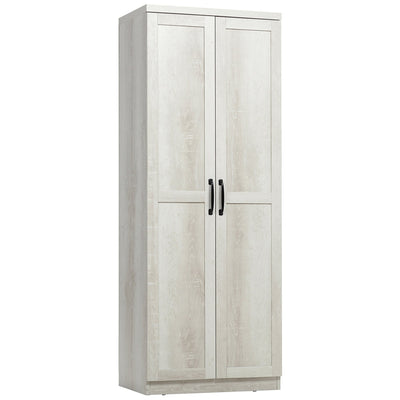HOMCOM 63 2-Door Kitchen Pantry, Freestanding Storage Cabinet with 5-tier Shelving and 2 Adjustable Shelves for Dining Room