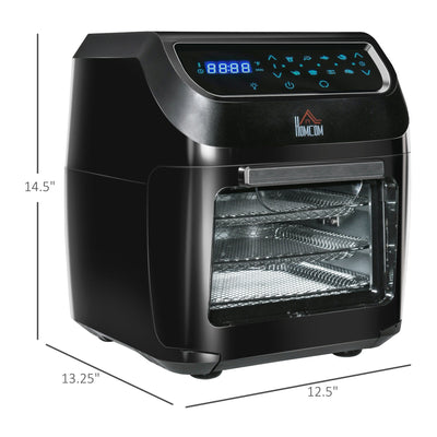 HOMCOM Large Air Fryer Oven with Family Size, Countertop Oven Cooking Gift - 12.5 x 13.25 x 14.5