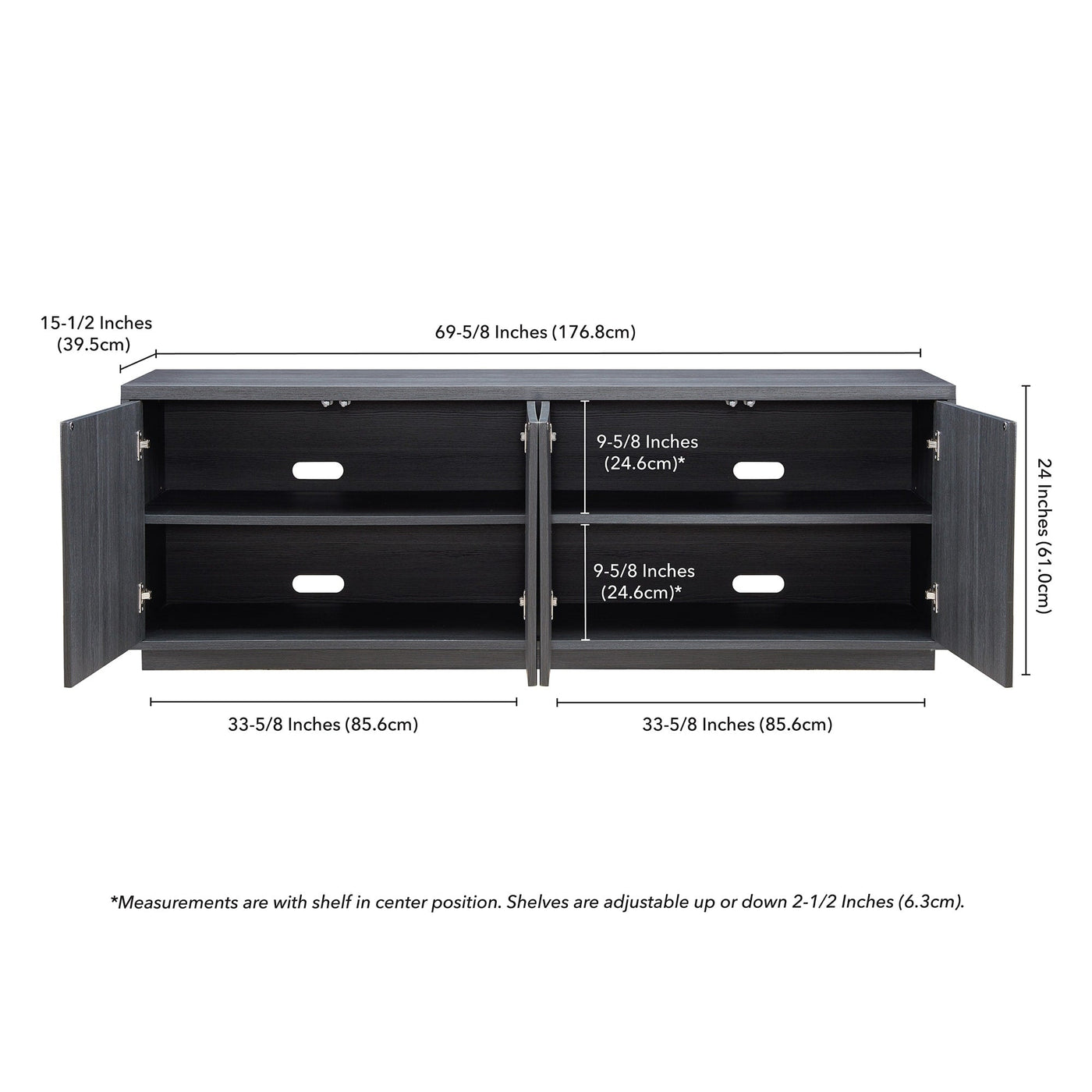 Hanson Rectangular TV Stand for TV's up to 75