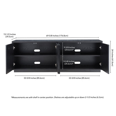 Hanson Rectangular TV Stand for TV's up to 75