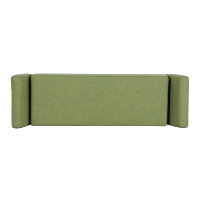 HomePop Modern Sherpa Storage Bench with Wood Legs