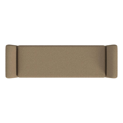 HomePop Modern Sherpa Storage Bench with Wood Legs
