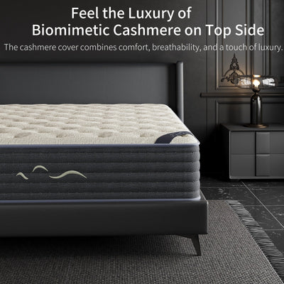 SweDrea 14 in. Luxurious Double-Sided Hybrid Mattress – Medium/Firm with CertiPUR-US, SGS and OEKO-TEX
