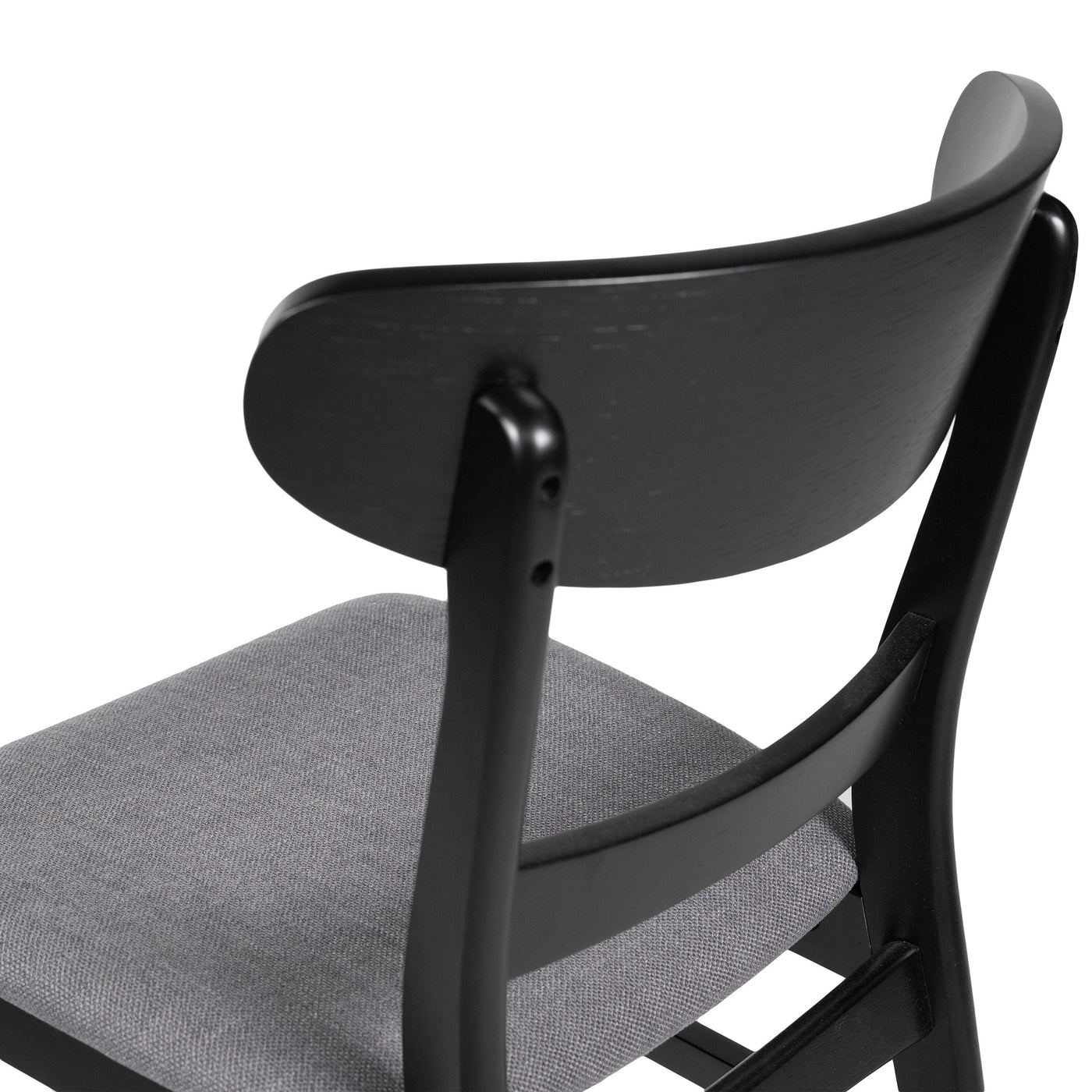 Abrielle Mid-Century Modern Upholstered Rubberwood Dining Chair (Set of 2) by Christopher Knight Home