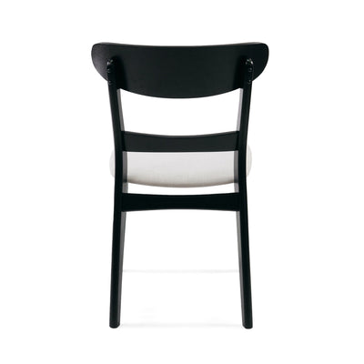 Abrielle Mid-Century Modern Upholstered Rubberwood Dining Chair (Set of 2) by Christopher Knight Home