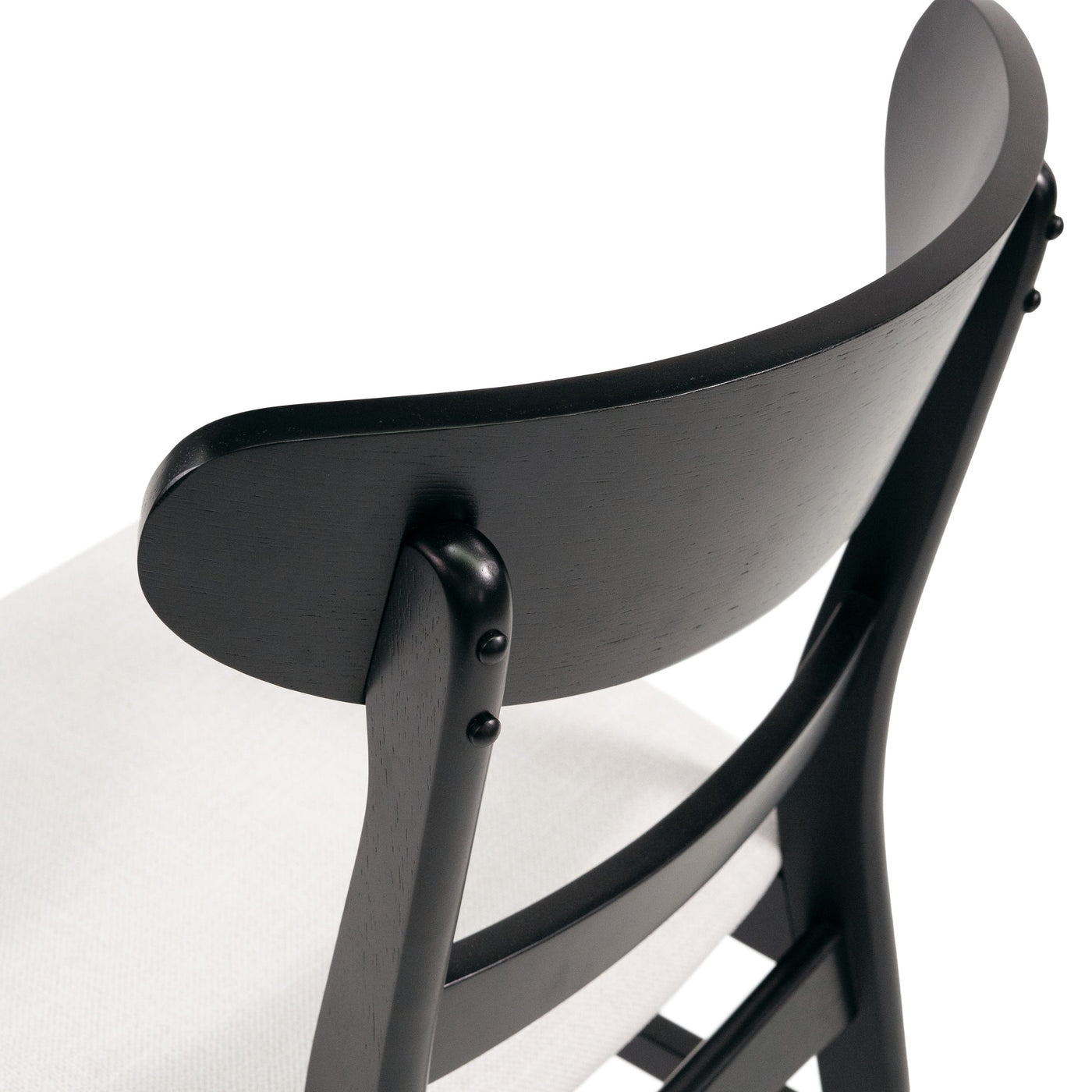 Abrielle Mid-Century Modern Upholstered Rubberwood Dining Chair (Set of 2) by Christopher Knight Home