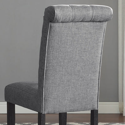 Roundhill Furniture Leviton Solid Wood Tufted Dining Chair (Set of 2)