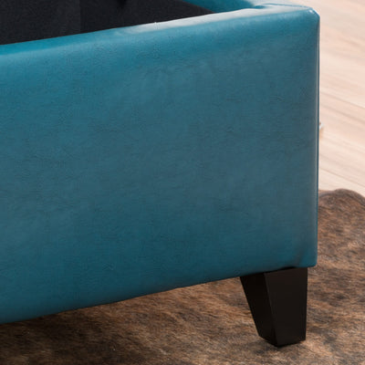 Lucinda Faux Leather Storage Bench by Christopher Knight Home - 51.25 L x 17.50 W x 16.25 H