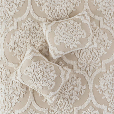 Madison Park Aeriela Tufted Cotton Chenille Damask Comforter Set