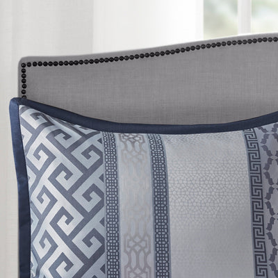 Madison Park Christian 7-piece Geometric Jacquard Comforter Set