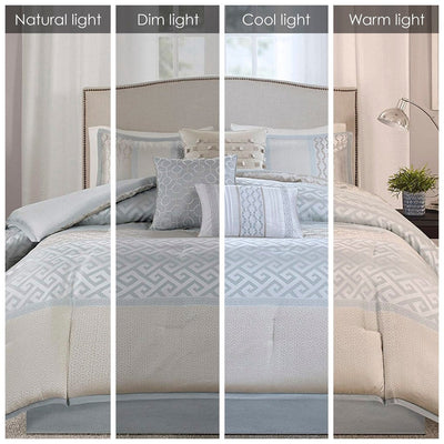 Madison Park Christian 7-piece Geometric Jacquard Comforter Set