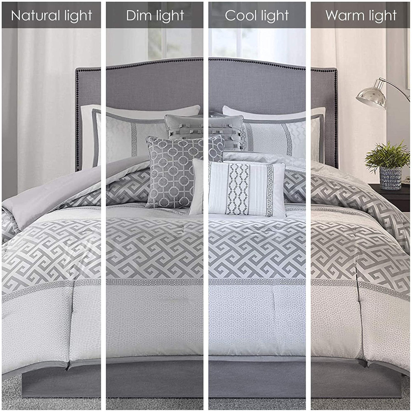 Madison Park Christian 7-piece Geometric Jacquard Comforter Set