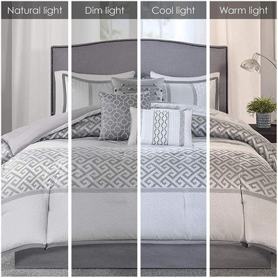 Madison Park Christian 7-piece Geometric Jacquard Comforter Set