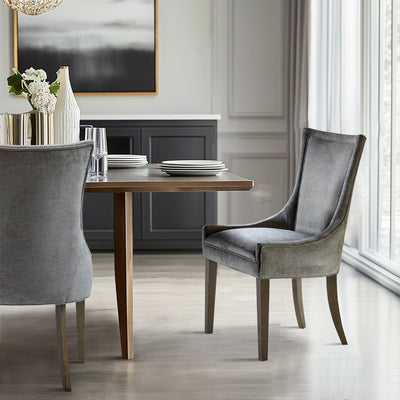 Madison Park Signature Ultra Upholstered Dining Side Chairs With Wood Legs (Set of 2) - N/A