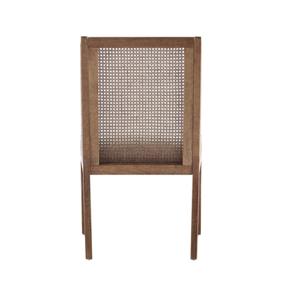 Maurers Cane and Wood Upholstered Dining Chairs (Set of 2) by Christopher Knight Home
