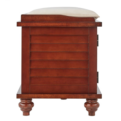 Maybelle Velvet Cushion Shutter Door Storage Bench by iNSPIRE Q Classic