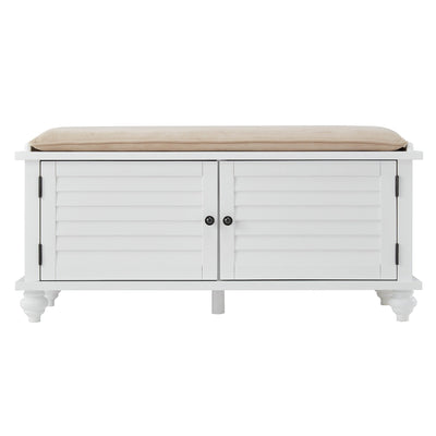 Maybelle Velvet Cushion Shutter Door Storage Bench by iNSPIRE Q Classic