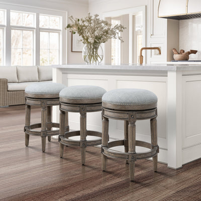 New Ridge Home Goods Chapman Backless Swivel 26 Counter-Height Bar Stool - Counter Height