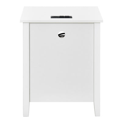 Nightstand Set of 2 with Charging Station End Side Table with 2 Drawers with USB Ports and Outlets Bedside Bed