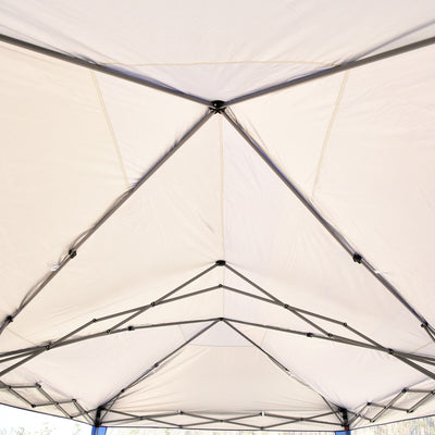 Outsunny Heavy Duty Pop Up Canopy with Sturdy Frame, UV Fighting Roof, Carry Bag for Patio, Backyard, Beach, Garden