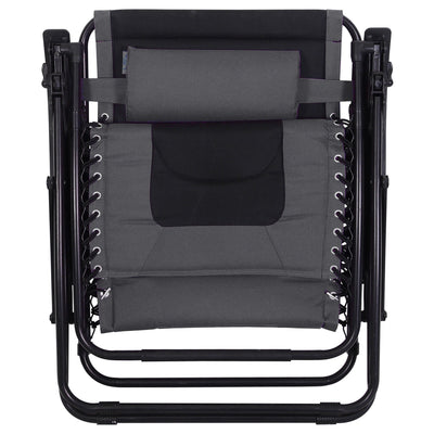 Oversize XL Padded Zero Gravity Lounge Chair Wider Armrest Adjustable Recliner with Cup Holder - N/A